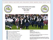 Tablet Screenshot of milwaukeehighlandgames.org